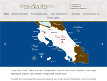 Tablet Screenshot of costaricadriver.net